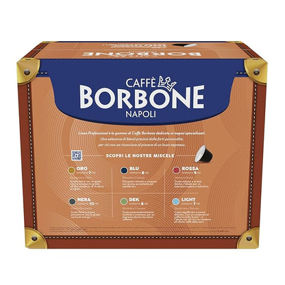 Caffè Borbone Nespresso Compatible Espresso Pods, Medium Roast Arabica and Robusta Blend, Intense Aroma and Full-Bodied Flavor, Blue Blend, 100 Pods
