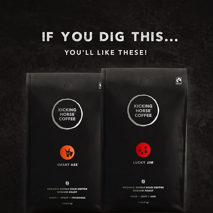 Kicking Horse Coffee, Three Sisters, Medium Roast, Whole Bean, 2.2 Pound - Certified Organic, Fairtrade, Kosher Coffee