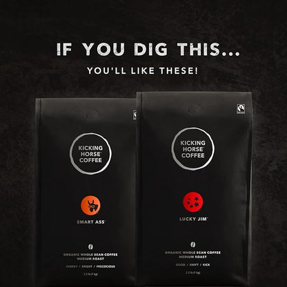 Kicking Horse Coffee, Three Sisters, Medium Roast, Whole Bean, 2.2 Pound - Certified Organic, Fairtrade, Kosher Coffee