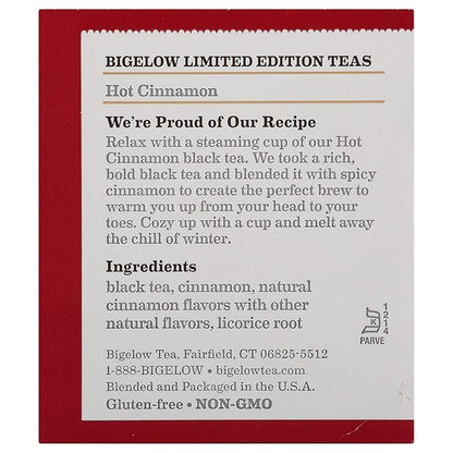 Bigelow, Hot Cinnamon Tea, 20 Count
