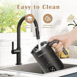 Load image into Gallery viewer, Electric Milk Frother, 4 in 1 Milk Steamer, 11.8oz/350ml Automatic Hot and Cold Foam Maker for Coffee, Latte, Cappuccino, Macchiato, Hot Chocolate, Stainless Steel Body, Matte Black