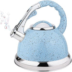 Load image into Gallery viewer, Whistling Tea Kettle for Stovetop, 3.2 Quart Tea Pot Food Grade Stainless Steel Teapot, Teakettle Compatible with All Stove Tops (Color : Blue)