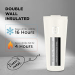 Load image into Gallery viewer, IRON °FLASK Classic Tumbler - Vacuum Insulated Stainless Steel Water Bottle, Double Walled, Drinking Cup, Insulated Travel Mug (Cashmere Cream, 32 oz Solid Lid)