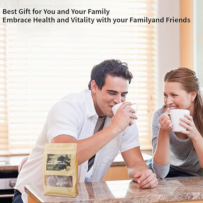 Addtool Maca Ginseng Power Blend Tea，Ginseng-Infused ten Treasure Kidney Tea , for Women & Men。with,Reishi Red Date Wolfberry Mulberry Cassia seed，Premium (180 grams / 15 packs) Each tea bag can be steeped multipletimes.