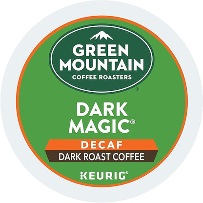 Green Mountain Coffee Roasters Dark Magic Decaf Keurig Single-Serve K-Cup pods, Dark Roast Coffee, 72 Count