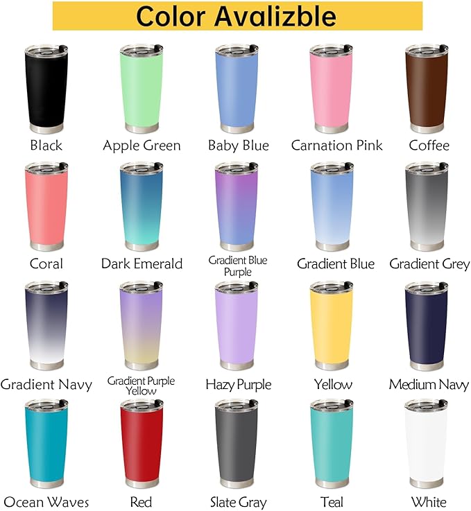 Personalized Tumbler with Pictures Text, Custom Photo Stainless Steel Coffee Tumbler, Coffee Travel Mug Cup 20 Oz Custom Gifts for Fathers Day Christmas Birthday for Dad Mom Kids