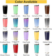 Personalized Tumbler with Pictures Text, Custom Photo Stainless Steel Coffee Tumbler, Coffee Travel Mug Cup 20 Oz Custom Gifts for Fathers Day Christmas Birthday for Dad Mom Kids