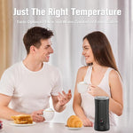 Load image into Gallery viewer, Electric Milk Frother, 4-in-1 Milk Steamer and Frother, 8.1oz/240ml Automatic Warm and Cold Foam Maker, Auto Shut-Off Frother for Coffee, Latte, Cappuccino, Macchiato(Black)