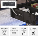 Load image into Gallery viewer, 39.4" Large Lift Top Coffee Table,Modern High Glossy LED Coffee Tables for Living Room with Storage,Black Living Room Tables for Living Rooms,Dining Room,Bedroom Home Office,APP LED Lights（Black）