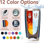 Load image into Gallery viewer, Personalized Tumbler Custom Coffee Tumbler Laser Engrave with Name 20 Oz Stainless Steel Travel Tumbler Cup Mug Personalized Gifts for Birthday Christmas Anniversary for Men Women Kids