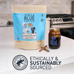 Load image into Gallery viewer, Stella Blue Cold Brew Coffee Bags, Cinnamon Sugar Donut, Medium Roast Ground Coffee, Smooth, Bold and Refreshing 100% Arabica, 6 Brew Packets, Makes 24 Cups, Rainforest Alliance Certified