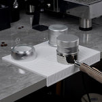 Load image into Gallery viewer, IKAPE Espresso Tamping Mat, Food Grade Silicone Coffee Tamper Mat, Portafilter Tamp Mat Espresso Accessory For Baristas, Waterproof Heat Resistant Tamping Pad Mat for Counter(White)