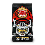 Load image into Gallery viewer, Fire Department Coffee - Gives Back to Firefighters - Full-Bodied &amp; Bold Skull Crushing Espresso Coffee Beans - Roasted in the USA - Premium Espresso Beans - Veteran Owned - Bulk 5 LB