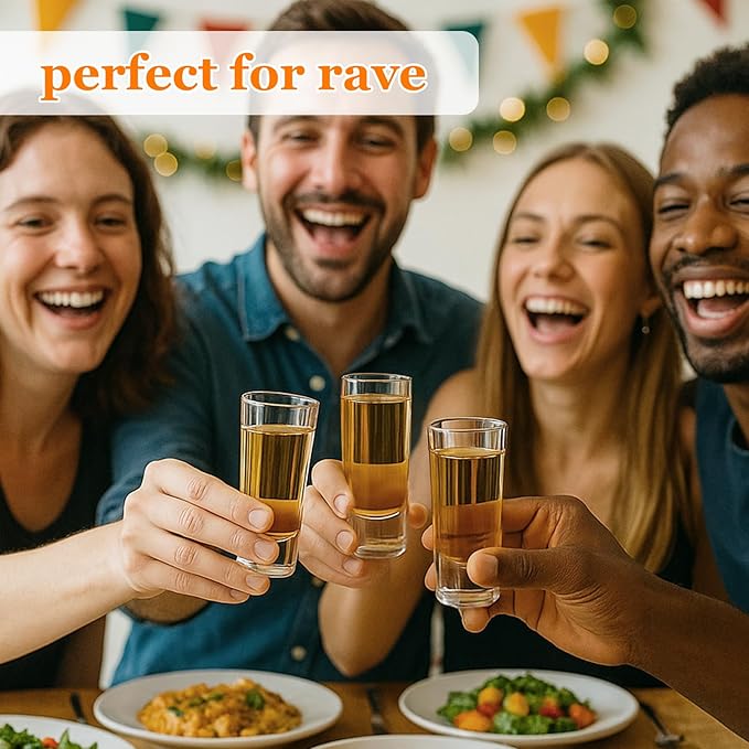 Ruckae 12 Pack 2oz Shot Glasses Set Clear Shot Glasses Bulk with Tray Heavy Base Cylinder Glass Shot Cups for Vodka Tequila Whiskey Liquor Cocktail