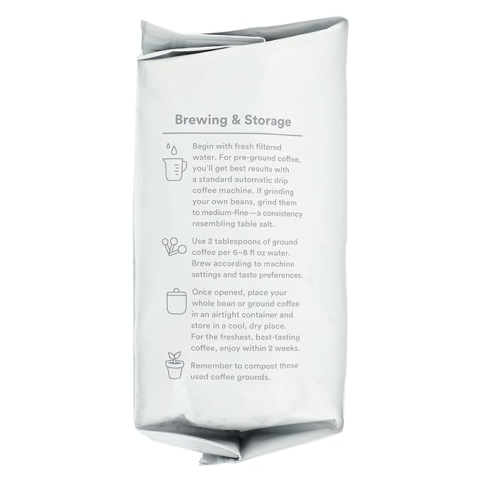 365 by Whole Foods Market, Buzz Free Decaf Ground Coffee, Medium Roast, 24 Ounce