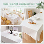 Load image into Gallery viewer, 10 Pack Tablecloth Party, 60 x 102 Inch Polyester Rectangle Table Cloth, Wrinkle Resistant Washable Table Cover for Dining Table, Buffet Parties and Camping