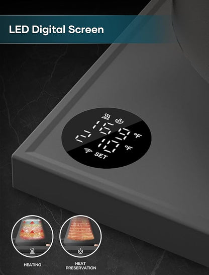 Electric Kettles, Gooseneck Electric Kettle, ±1℉ Temperature Control, Stainless Steel Inner, Quick Heating, for Pour Over Coffee, Brew Tea, Boil Hot Water, 0.9L Dark Grey