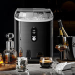 Load image into Gallery viewer, Kismile Nugget Ice Makers Countertop, Portable Sonic Ice Machine with Chewable Ice, 35Lbs/24H, Pebble Ice Maker with Self-Cleaning/One-Click Operation, Crushed Ice Maker for Home(Black)