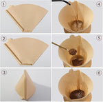 Load image into Gallery viewer, 200 Count Coffee Filter #2, 2 Coffee Filters Cone Unbleached Disposable Coffee Filters 2 Cone Paper Fits for Drip and Compatible with Pour Over Coffee Maker(2-6 Cup)