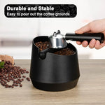 Load image into Gallery viewer, Espresso Knock Box - 5.8 Inch Coffee Knock Box Espresso, Shock-absorbent espresso grounds knock box with Removable Knock Bar and Non-Slip Base for easy coffee ground disposal(Round)