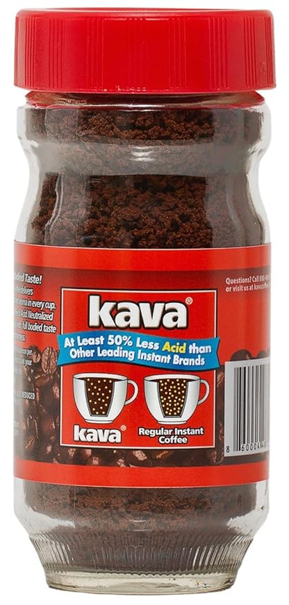 Kava Coffee Low Acid Neutralized Instant Coffee, 4 Ounce (Pack of 3)
