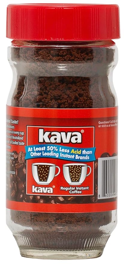 Kava Acid-Neutralized Instant Coffee, 4 Ounce (Pack of 12)