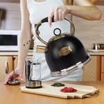 Load image into Gallery viewer, Tea Kettle -3.0 Quart Tea Kettles Stovetop Whistling Teapot Stainless Steel Tea Pots for Stove Top Whistle Tea Pot