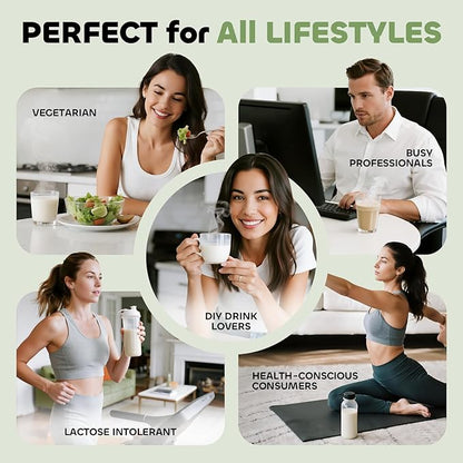 Nut Milk Maker Machine, Soy Milk & Oat Milk Maker with 8 Presets, High-Speed Blender, Auto-Clean, Delay Start, 33oz Almond Milk Maker for Plant-Based & Dairy-Free Beverages, Green