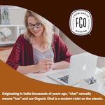 Load image into Gallery viewer, FGO Organic Chai Tea, 100 Count, Eco-Conscious Tea Bags, Resealable Bag, Packaging May Vary (Pack of 1)