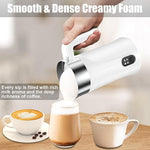 Load image into Gallery viewer, Milk Frother, 4-in-1 Milk Frother and Steamer, 10.1oz/300ml Automatic Hot and Cold Foam Maker and Milk Warmer, Electric Milk Frother for Coffee, Latte, Cappuccino, Matcha(White)
