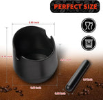 Load image into Gallery viewer, Espresso Knock Box - 5.8 Inch Coffee Knock Box Espresso, Shock-absorbent espresso grounds knock box with Removable Knock Bar and Non-Slip Base for easy coffee ground disposal(Round)