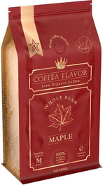 Load image into Gallery viewer, Maple Flavored Whole Bean Coffee – 100% Arabica, Single Origin, Medium Roast, USDA Organic, Naturally Sweetened – by Coffea Flavor