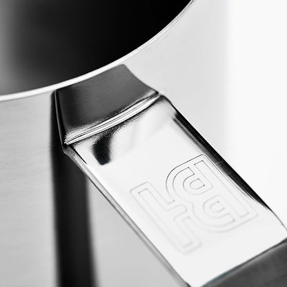 Milk Pitcher – 400ml Polished Stainless Steel, Precision Spout & Handle Alignment, Internal Measurement Markings, Premium 304 Stainless Steel Milk Steaming Pitcher for Latte Art