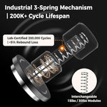 Load image into Gallery viewer, IKAPE 58.35MM V6 Impact Espresso Tamper with Sound Feedback, 15lb/30lb Interchangeable Springs, Espresso High Tamper with Triple-spring System, Fits Over 58mm portafilters