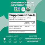 Load image into Gallery viewer, FGO Organic Spearmint Leaf Tea, 100 Count, Eco-Conscious Tea Bags, Caffeine Free, Resealable Bag, Packaging May Vary (Pack of 1)