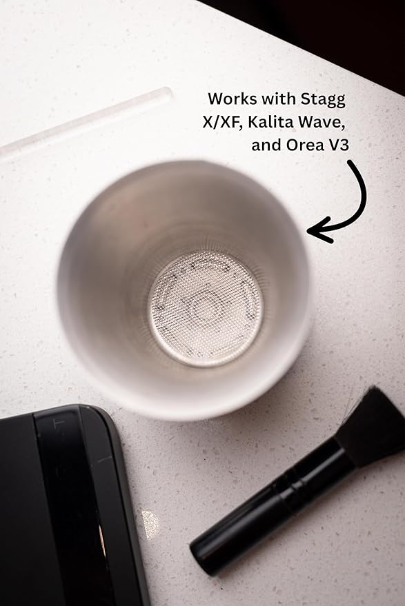Mesh Anti-Clog Screen for Pour-Over Brewers – Fits Fellow Stagg X/XF, Kalita Wave, Blue Bottle Dripper – Prevents Filter Clogging