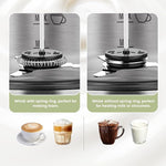 Load image into Gallery viewer, Gevi Hot Chocolate Maker with 5 in 1 Milk Frother and Steamer, Professional Milk Steamer, 17 oz/3.5 oz, Stainless Steel, Hot and Cold Milk Frother for Latte, Macchiato, Cappuccino and Hot Chocolate