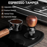 Load image into Gallery viewer, Espresso Tamper 51mm, Coffee Tamper with Spring Loaded Tamper, Adjustable Depth, Stainless Steel Base Espresso Coffee Tamper Fits for All 51mm 52mm Espresso Machine