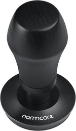 Load image into Gallery viewer, Normcore 53.3mm Espresso Coffee Tamper V4 - Spring Loaded Tamper With Titanium PVD Coating Ripple Base -15lb / 25lb / 30lbs Replacement Springs, Genuine Black Oak Wood Handle