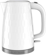 Load image into Gallery viewer, BLACK+DECKER 1.7L Cordless Electric Kettle, KE1560W, Premium Texture, Water Window, Rapid Boil, Auto Shutoff, White