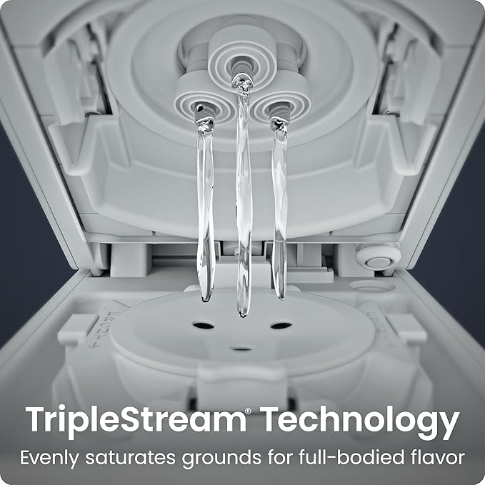 Chefman Caffeinator Single Serve Coffee Maker, Brew Kcups & Grounds, Drip Coffee Machine with Brew Strength Settings, Iced Coffee Function, 48 oz. Removable Water Reservoir