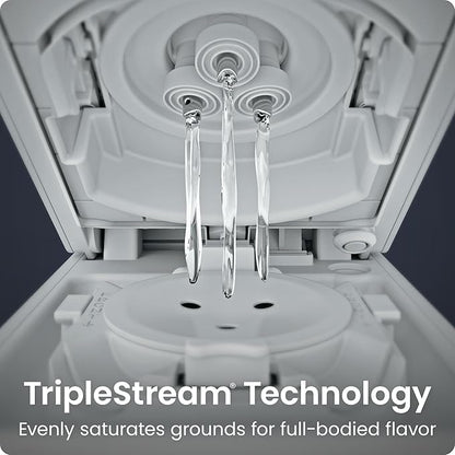 Chefman Caffeinator Single Serve Coffee Maker, Brew Kcups & Grounds, Drip Coffee Machine with Brew Strength Settings, Iced Coffee Function, 48 oz. Removable Water Reservoir