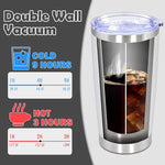 Load image into Gallery viewer, 20oz Tumbler Bulk Stainless Steel Tumbler Cup with Lid Vacuum Insulated Double Wall Travel Mug, Durable Powder Coated Travel Coffee Tumbler Mug for Hot &amp; Cold Drinks, White,12 Pack