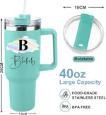 Load image into Gallery viewer, ThermoThrill Ships Next Day, Personalized 40 Oz Tumbler with Handle and Straw Custom Tumbler with Text Stainless Steel Mug Birthday Gifts for Women