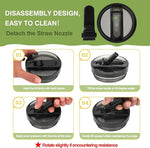 Load image into Gallery viewer, Sursip 40 oz Tumbler with Handle and Flip Straw, 100% Leakproof Lid Insulated Cup Stainless Steel Water Bottle for Cold Drinks Travel Mug, BPA-Free, Dishwasher Safe