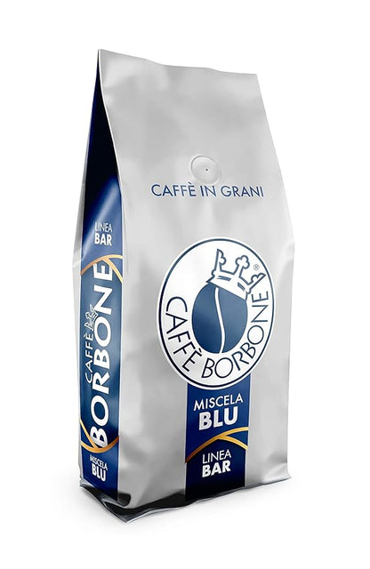 Caffe Borbone Whole Bean Coffee, Medium-Dark Roast, Blue Blend, Authentic Italian Coffee, 2.2 lb Bag (Pack of 2)