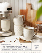 Load image into Gallery viewer, getstar Coffee Mugs Set of 4, 18 oz Ceramic Coffee Mug Microwave and Dishwasher Safe, Coffee Cups Ceramic with Big Handle