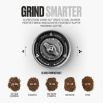 Load image into Gallery viewer, Java G45 Manual Coffee Grinder | Coffee for Camping | Bean Grinder | Travel Pour Over | Stainless Steel Conical Burr | ~ 45 Gram Capacity | Extendable Grind Handle | 50 Grind Settings | Black