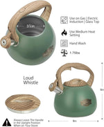 Load image into Gallery viewer, POLIVIAR Tea Kettle, 2.7 Quart Stovetop Tea Kettle, Audible Whistling Teapot, Food Grade Stainless Steel for Anti-Rust, Anti Hot Handle, Suitable for All Heat Sources (JX2022-MN30)