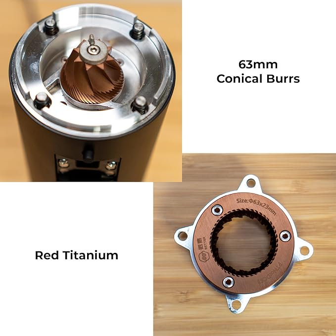 MiiCoffee DC63 Single Dose Coffee Grinder (Black)